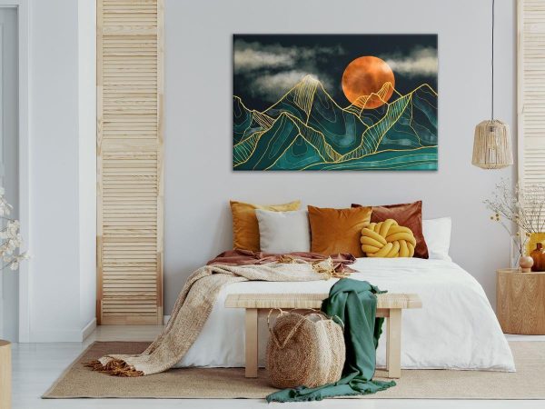 Canvas Print - Mountain Calm (1 Part) Wide