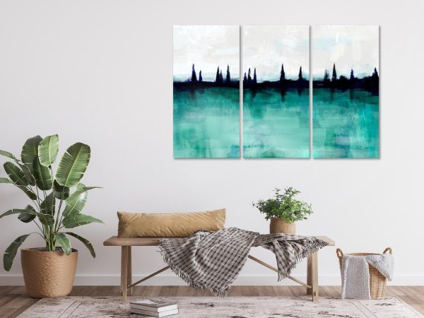 Canvas Print - Mountain Lake (3 Parts) - Image 4