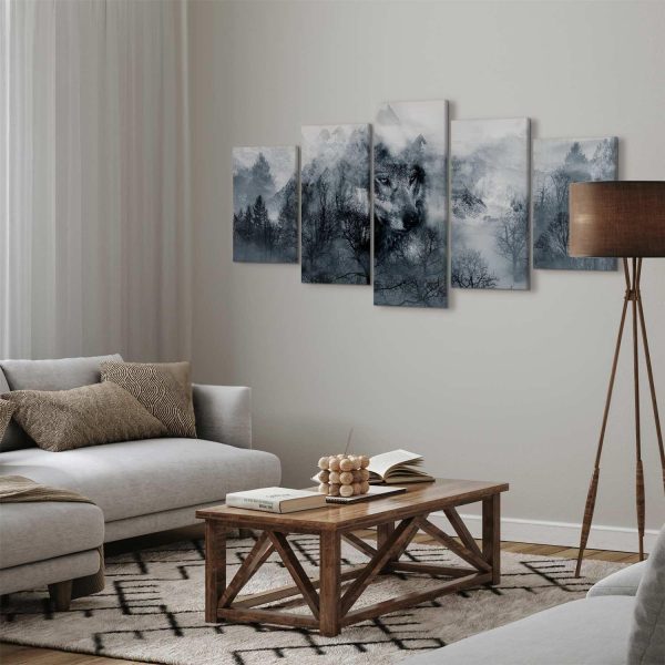 Canvas Print - Mountain Predator (5 Parts) Wide - Image 3