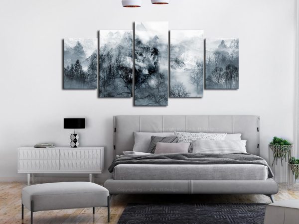 Canvas Print - Mountain Predator (5 Parts) Wide - Image 4