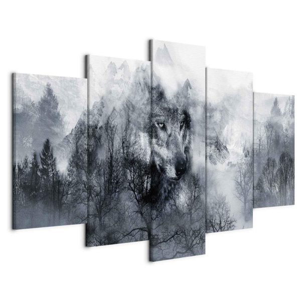 Canvas Print - Mountain Predator (5 Parts) Wide