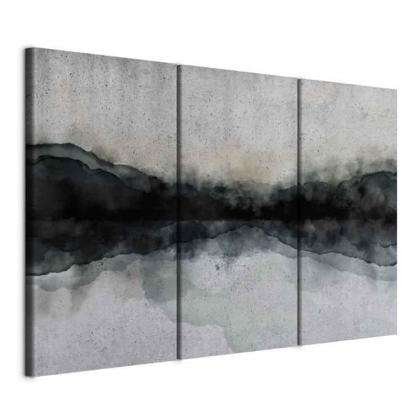 Canvas Print - Mountain Surface of the Lake (3 Parts)