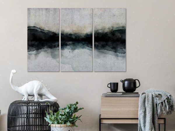 Canvas Print - Mountain Surface of the Lake (3 Parts)