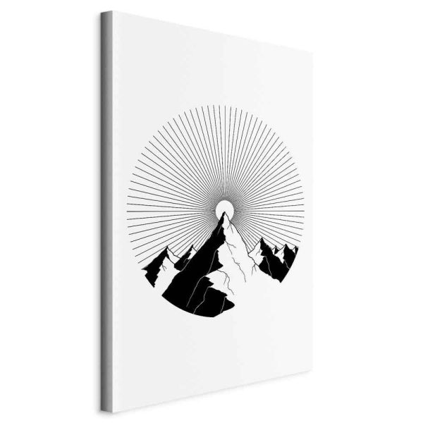 Canvas Print - Mountain at the Zenith (1 Part) Vertical