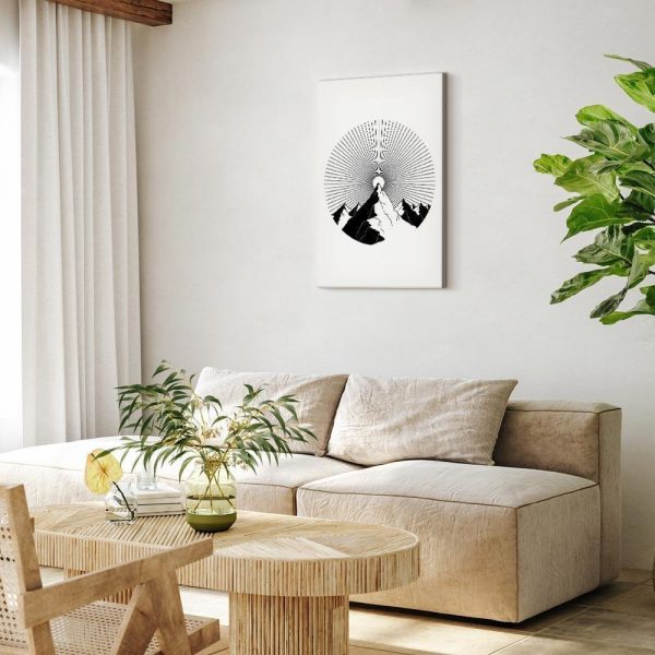Canvas Print - Mountain at the Zenith (1 Part) Vertical