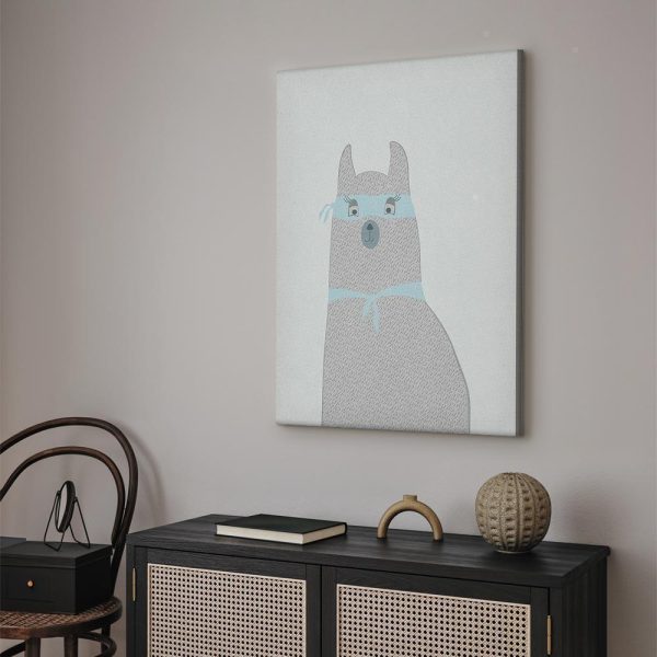 Canvas Print - Mysterious Lama (1 Part) Vertical