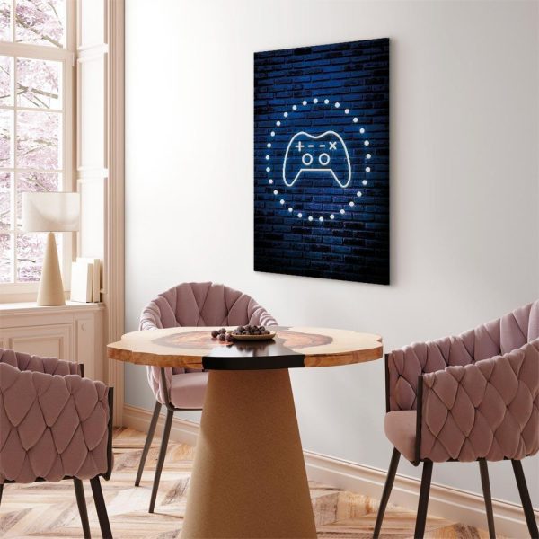Canvas Print - Neon Gamepad
