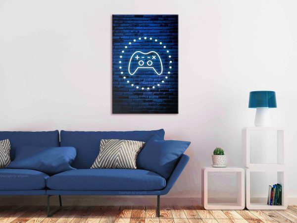 Canvas Print - Neon Gamepad