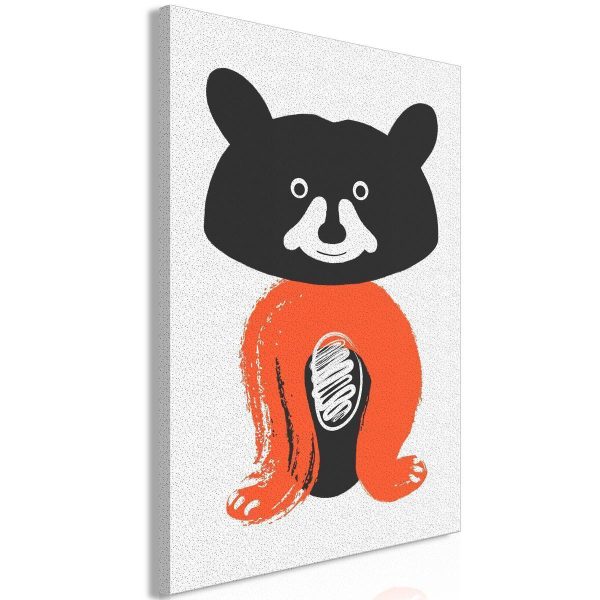 Canvas Print - Nice Mr Raccoon (1 Part) Vertical