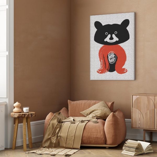 Canvas Print - Nice Mr Raccoon (1 Part) Vertical