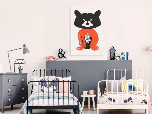 Canvas Print - Nice Mr Raccoon (1 Part) Vertical