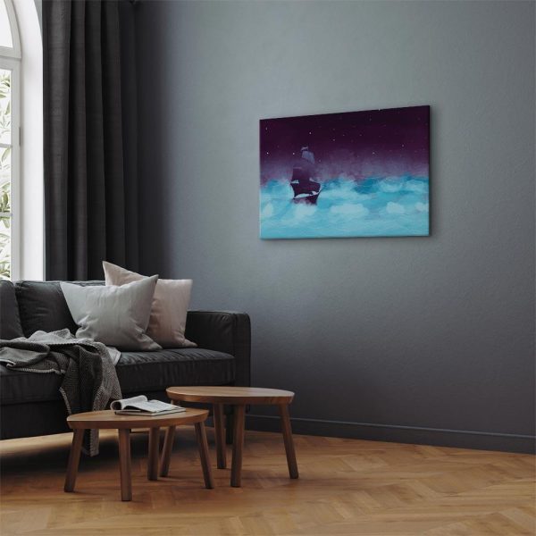 Canvas Print - Night Waves (1 Part) Wide - Third Variant