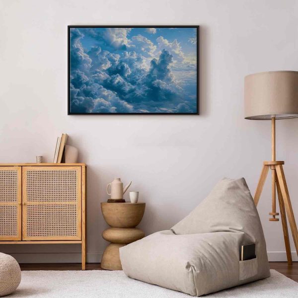 Canvas Print - Ocean in the Air: Waving Clouds Reflecting Morning Light - Image 6