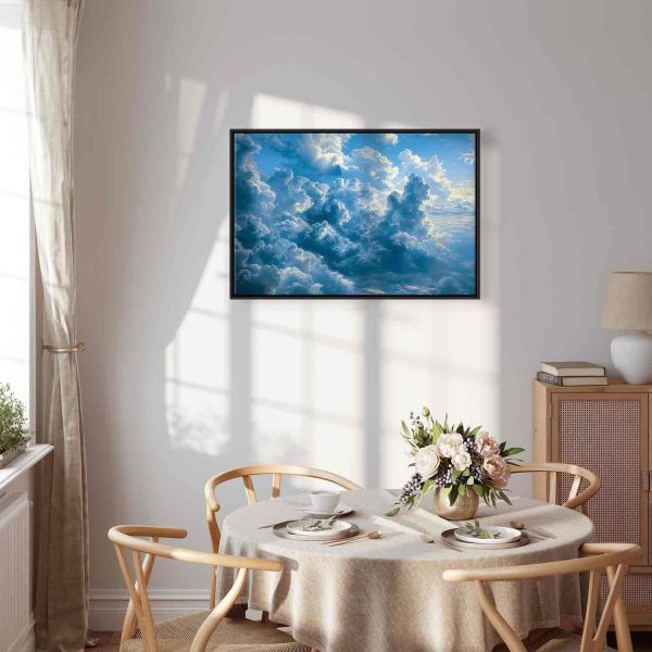 Canvas Print - Ocean in the Air: Waving Clouds Reflecting Morning Light - Image 10