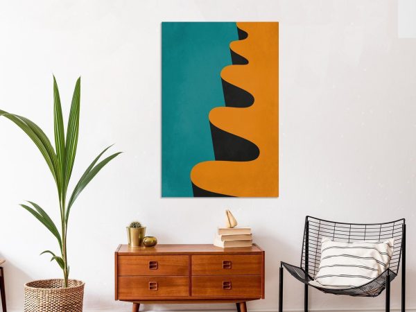 Canvas Print - Orange Wave (1 Part) Vertical - Image 2
