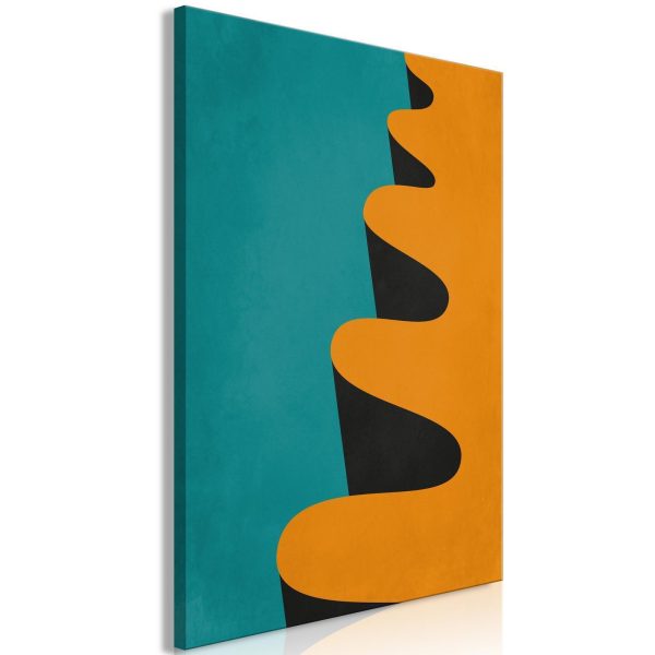 Canvas Print - Orange Wave (1 Part) Vertical