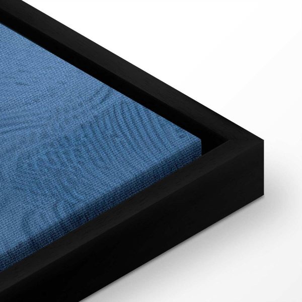 Canvas Print - Ornament in Blue and Cool Colors Dark Blue Decoration