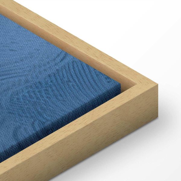 Canvas Print - Ornament in Blue and Cool Colors Dark Blue Decoration