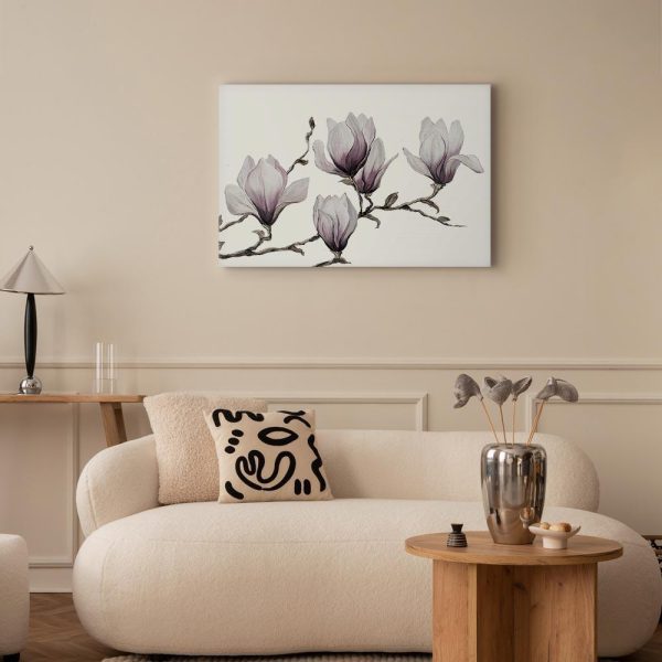Canvas Print - Painted Magnolias (1 Part) Wide