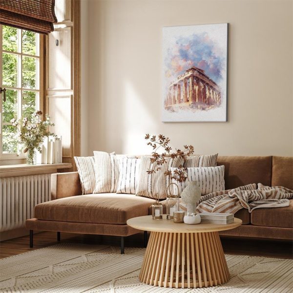Canvas Print - Painted Parthenon (1 Part) Vertical
