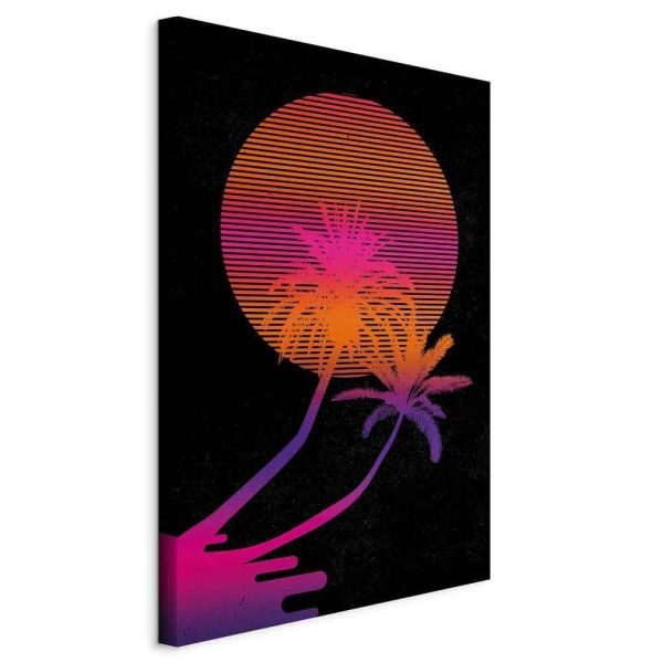 Canvas Print - Palm at Sunrise (1 Part) Vertical