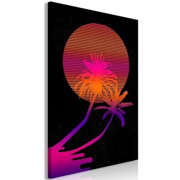 Canvas Print - Palm at Sunrise (1 Part) Vertical