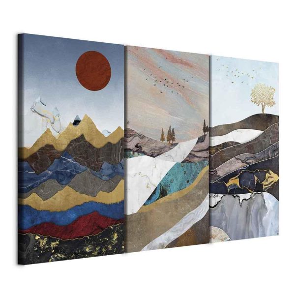 Canvas Print - Panorama of Thoughts (3 Parts)