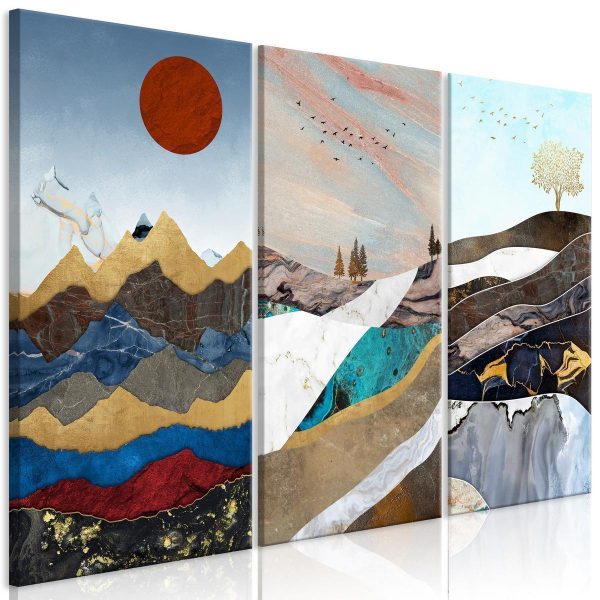 Canvas Print - Panorama of Thoughts (3 Parts)