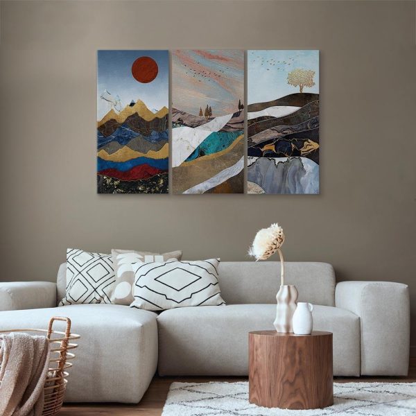 Canvas Print - Panorama of Thoughts (3 Parts)