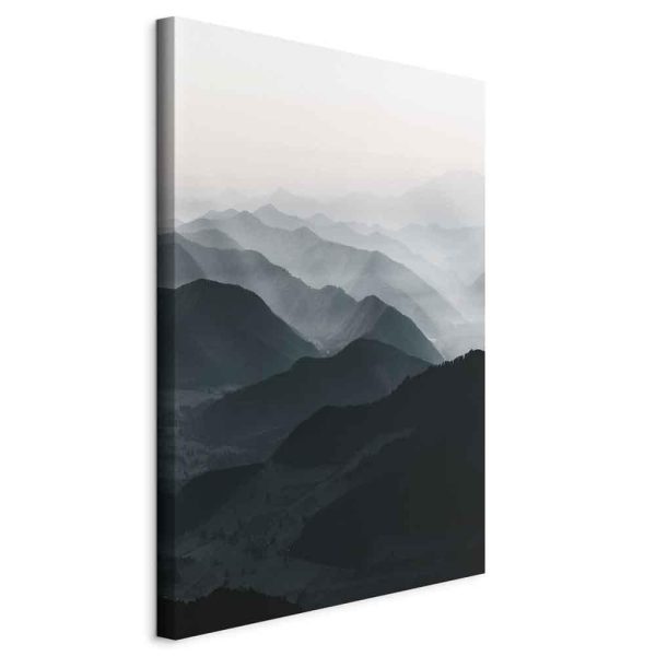 Canvas Print - Parallel Ridges (1 Part) Vertical