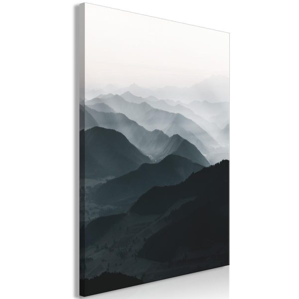 Canvas Print - Parallel Ridges (1 Part) Vertical