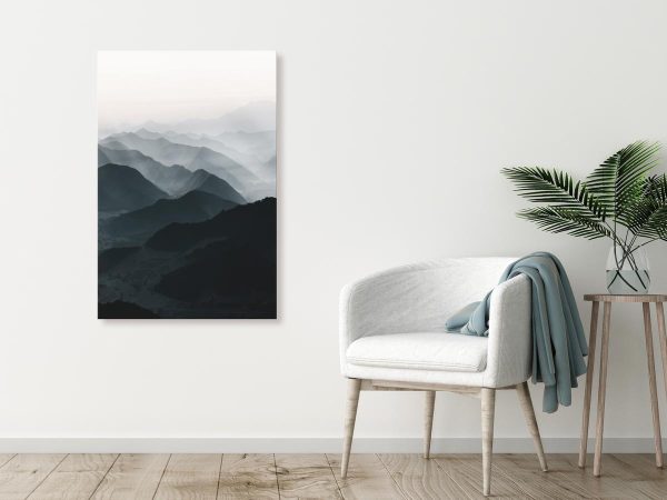 Canvas Print - Parallel Ridges (1 Part) Vertical