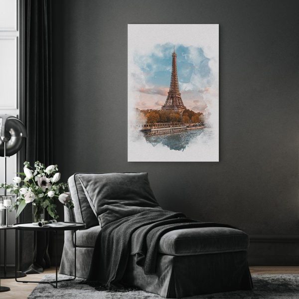 Canvas Print - Paris View (1 Part) Vertical