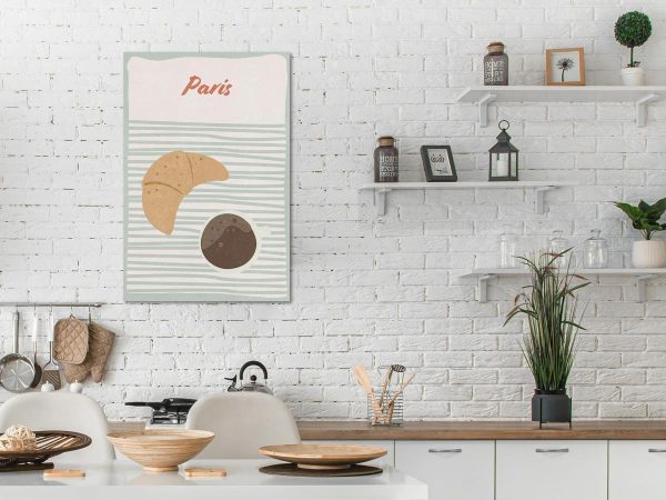 Canvas Print - Parisian Breakfast (1 Part) Vertical