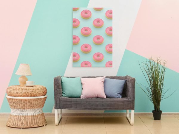 Canvas Print - Pastel Donuts (1 Part) Vertical - Image 2