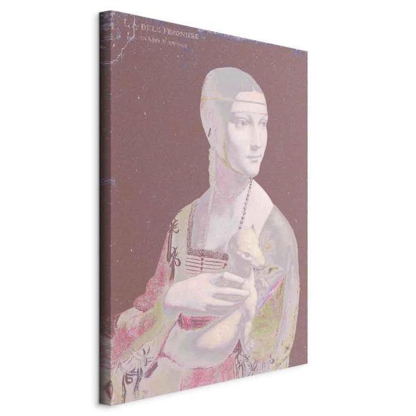 Canvas Print - Pastel Lady (1 Part) Vertical
