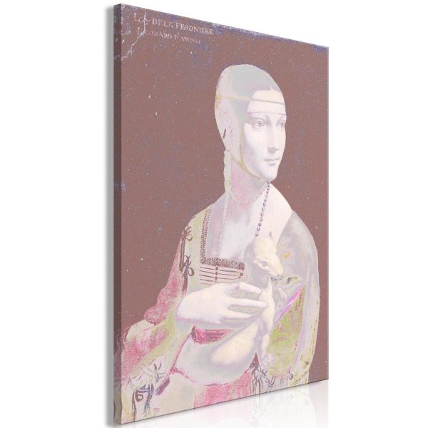 Canvas Print - Pastel Lady (1 Part) Vertical