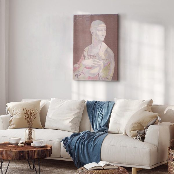 Canvas Print - Pastel Lady (1 Part) Vertical