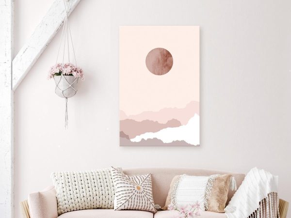 Canvas Print - Pastel Planet (1 Part) Vertical