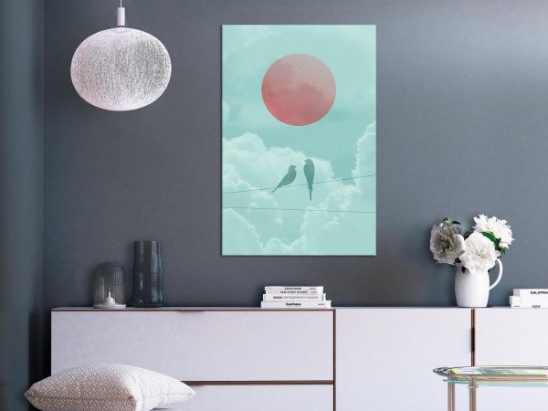 Canvas Print - Pastel Sunset (1 Part) Vertical - Image 2