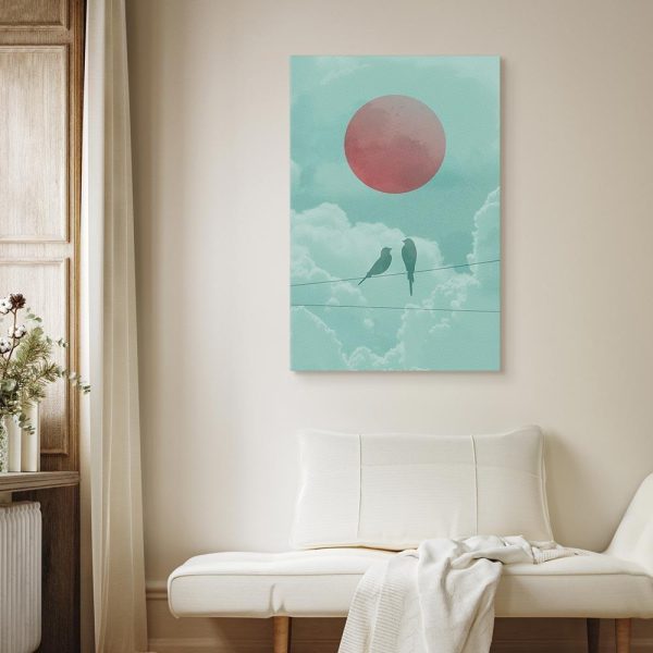 Canvas Print - Pastel Sunset (1 Part) Vertical