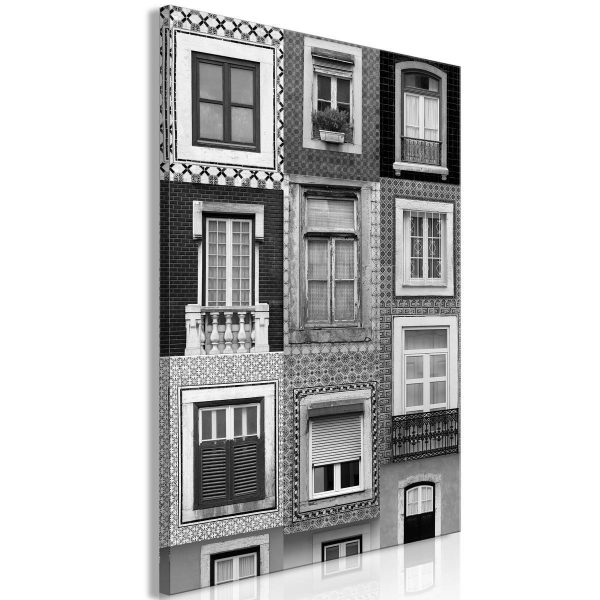 Canvas Print - Patterned Windows (1 Part) Vertical