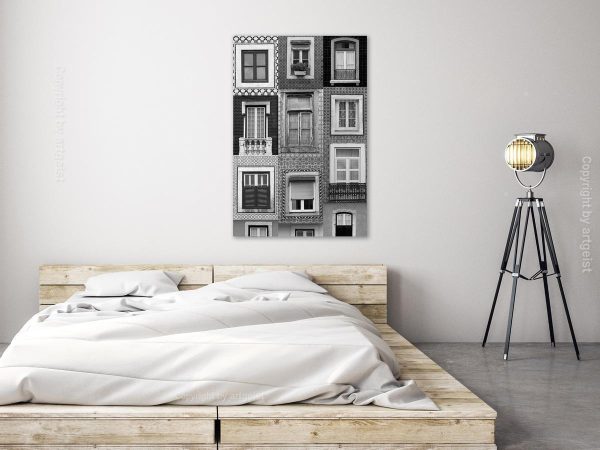 Canvas Print - Patterned Windows (1 Part) Vertical