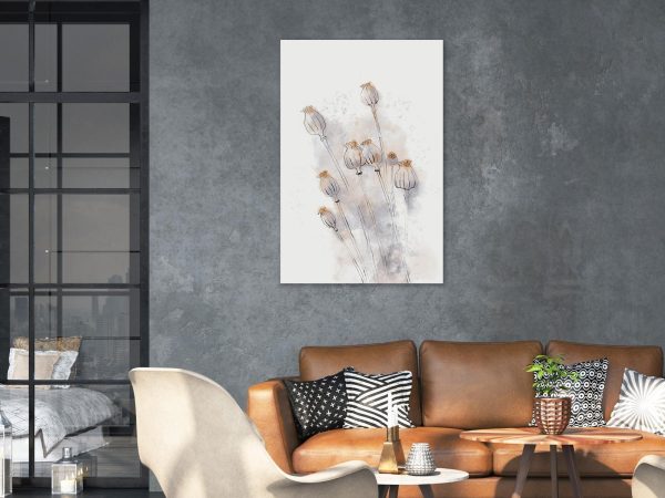 Canvas Print - Peaceful Poppies (1 Part) Vertical - Image 4
