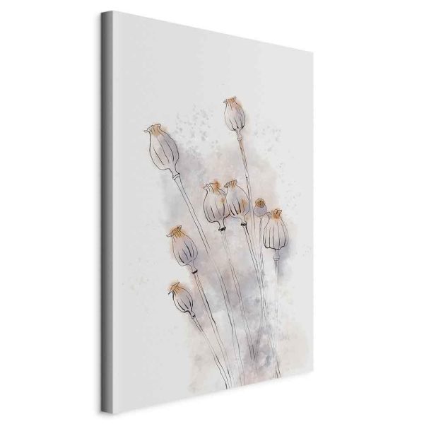 Canvas Print - Peaceful Poppies (1 Part) Vertical
