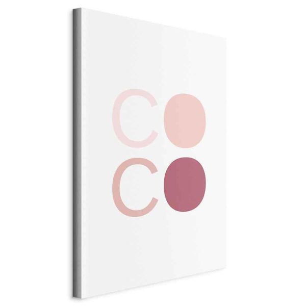 Canvas Print - Pink Coco (1 Part) Vertical