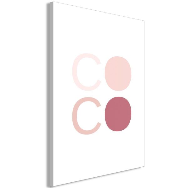 Canvas Print - Pink Coco (1 Part) Vertical