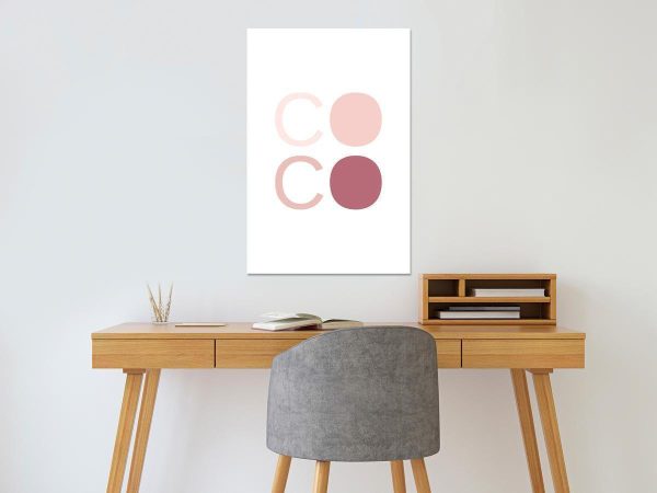 Canvas Print - Pink Coco (1 Part) Vertical