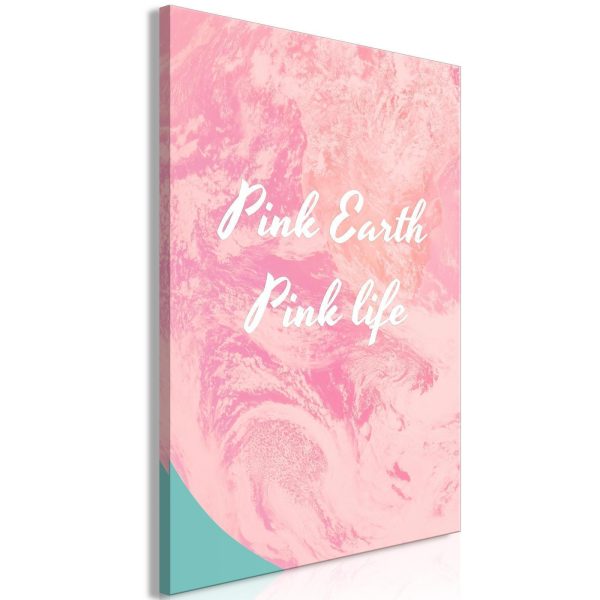 Canvas Print - Pink Earth Pink Life (1 Part) Vertical