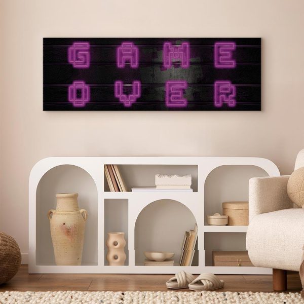 Canvas Print - Pink Neon (1 Part) Narrow
